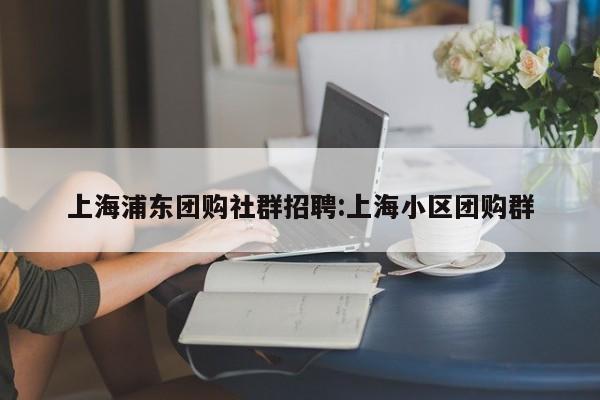 上海浦东团购社群招聘:上海小区团购群