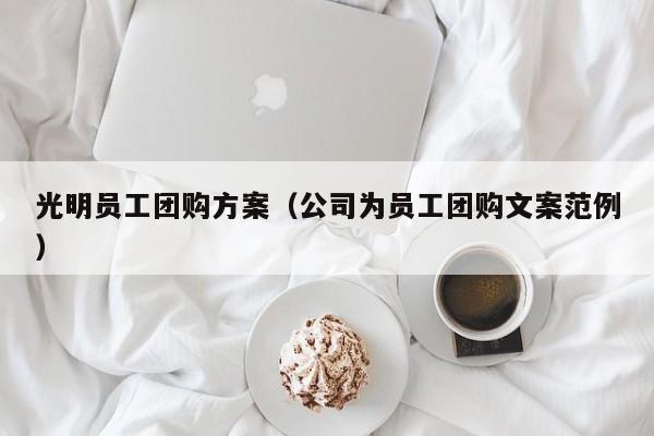光明员工团购方案（公司为员工团购文案范例）